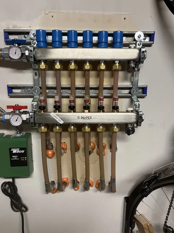 Plumber performing Gas Line Installation at a residential property in Flatwoods